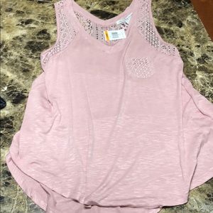 NWT American Rag tank with lace detail